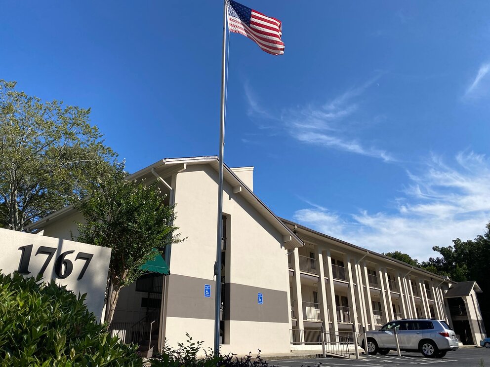 Exterior of our Downtown Atlanta Hotel at Emory University