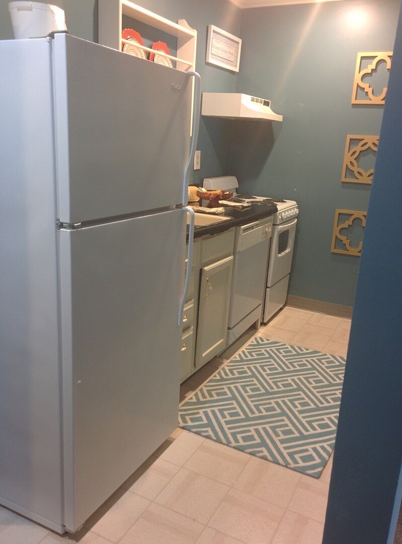 inside kitchenette at our atlanta hotel