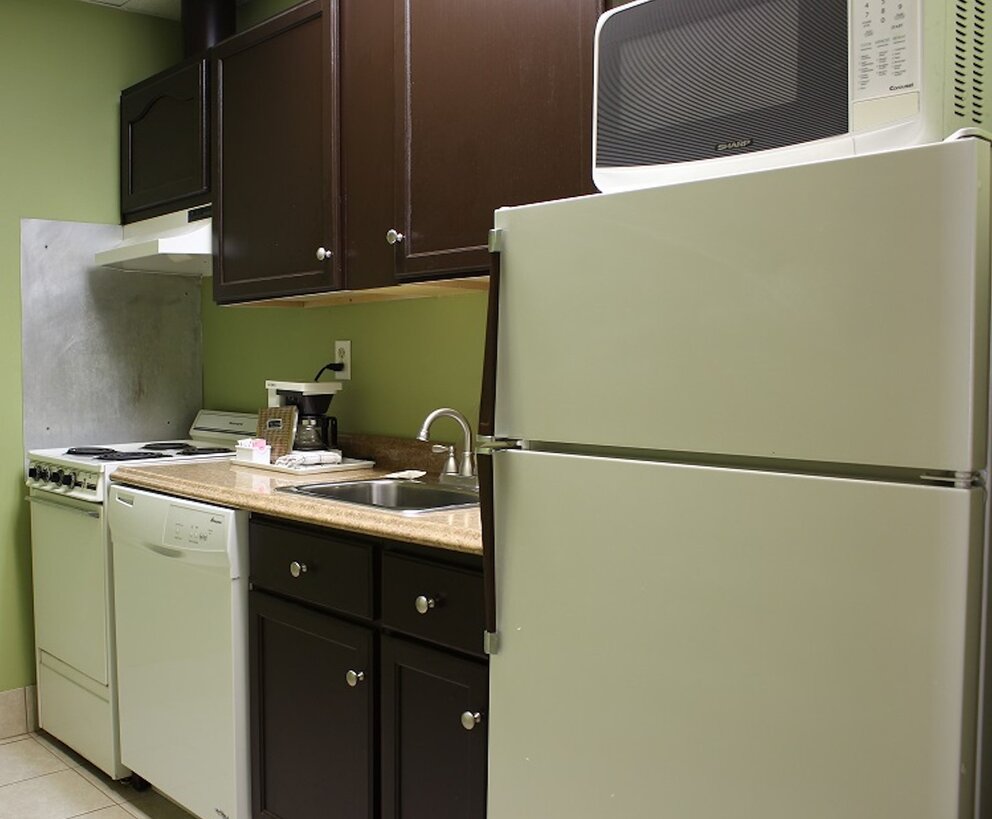 Kitchen Area of a suite at The University Inn at Emory